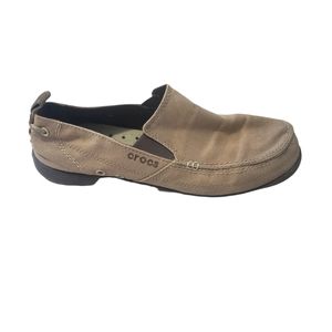 CROCS Tan Canvas Size 10